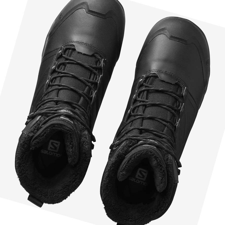 Salomon TOUNDRA PRO CLIMASALOMON™ WATERPROOF Erkek Kışlık Botlar Siyah | TR 3382QMA